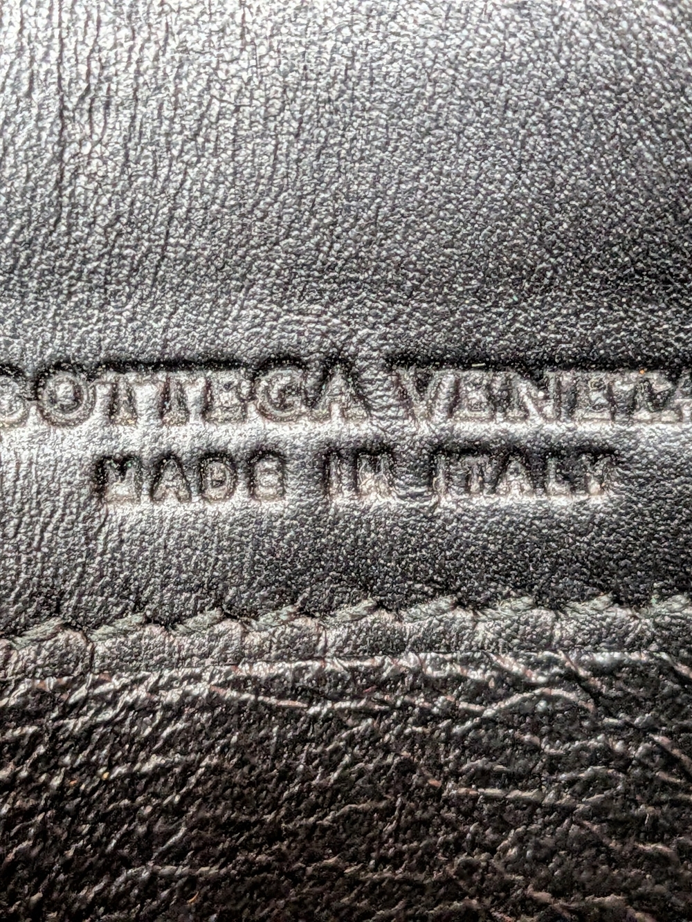 Bottega Veneta Black Woven Leather Zip-Around women's Wallet - Picture 13 of 13